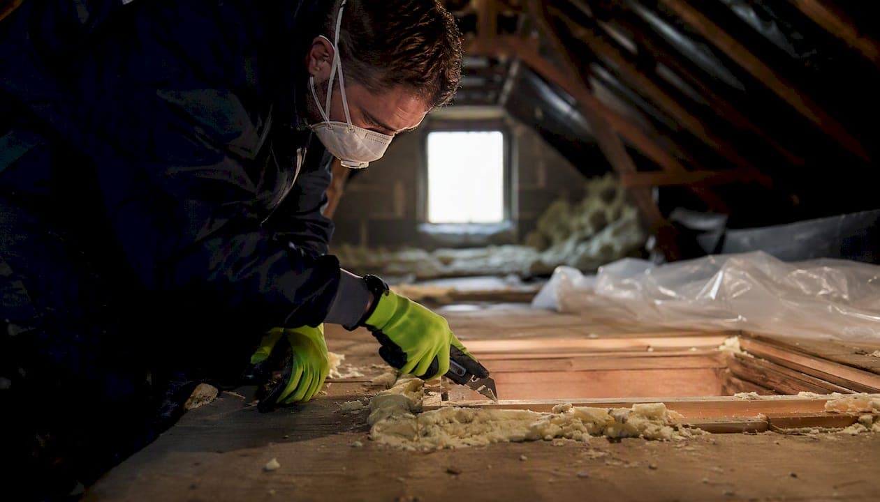 Loft hatch blocked by spray foam: what to do now